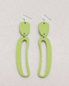 Très poli luxueux personnalisé couleur résine boucles d'oreilles créoles femmes de haute qualité fabriqués à la main fête mode bijoux HF artisanat - Product Image 2