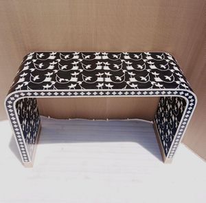 Meja konsol air terjun bertatahkan tulang mewah, untuk ruang tamu, ruang makan, Furnitur Hotel - Product Image 1