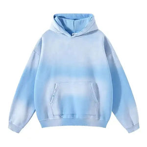 100% Cotton Vintage Street Sun Faded Winter Warm Thickened Washed Sweatshirt Men <b>Jumpers</b> Hoodie Screen Print Tie Dye Men's Suit - Product Image 5