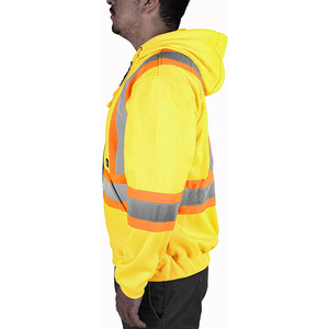 Vente en gros Bande de veste de sécurité réfléchissante OEM Usine Sweat-shirts réfléchissants Veste de construction Hommes Haute Visibilité Sécurité - Product Image 3