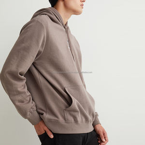 Sweat à capuche surdimensionné pour hommes de haute qualité 480 Gsm 100% coton Style Hip Hop pour sweat-shirt imprimé bouffant pour l'hiver personnalisable - Product Image 1