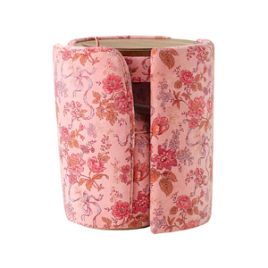 Table de toilette rose moderne pour adultes, bureau de maquillage de luxe rose avec miroir et tabouret rembourré, ensemble en bois massif, vente en gros - Product Image 5