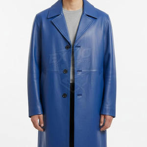 Abrigo de Cuero para Hombre, Transpirable, Más Vendido en Línea, para Uso en Exteriores, a la Moda, Cortavientos - Product Image 5