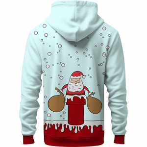 Sweat-shirts à capuche surdimensionnés en molleton épais pour hommes avec logo brodé personnalisé, respirants, 100% coton - Product Image 3