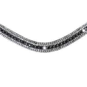 Bandas de brida genuinas Premium exclusivas Bandas de bridas de caballo de cuero genuino 100% con cristales adjuntos Productos ecuestres - Product Image 4