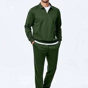 Conjuntos de 2 piezas para hombre 2025 Trajes de otoño Sudadera de gran tamaño Pantalones de chándal de pierna ancha - Product Image 5