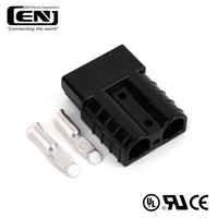Conector de Batería Rápido de Alta Corriente SE50A, Contacto de Cobre de 50A, 6/8/10 AWG, Gris, 2 Pines, Terminales de Enchufe para Montacargas