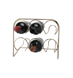 Soporte de botella de vino de metal de diseñador de calidad admirable soporte decorativo para botella de vino Caddy soporte de metal diseño de lujo - Product Image 4