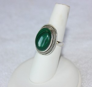Offre Spéciale femmes Malachite argent 925 bijoux tendance bague de fête personnalisée avec la technologie de canal classique OEM disponible - Product Image 3