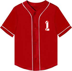 Camiseta de Softbol para Adultos, Personalizada, con Botones, Sublimada, con Nombre y Número Bordados, Uniformes de Equipo 100% - Product Image 2