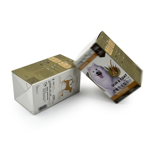 Caja de embalaje para productos de cuidado de mascotas personalizada de fábrica, caja de papel con base de cierre y impresión a todo color - Product Image 3