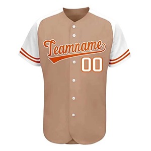 Service OEM Logo personnalisé Sublimation à la mode Maillot de baseball Broderie en gros unie bonne qualité pour les hommes à vendre - Product Image 2