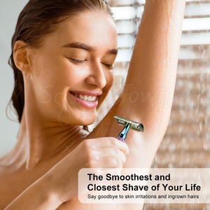 Rasoir de sécurité de qualité pour barbier avec poignée antidérapante et lames remplaçables pour un rasage précis et lisse - Product Image 2