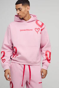 Sudadera con Capucha de Invierno de Alta Calidad, 100% Algodón, Ligera, Corte Regular, Diseño Urbano, Gráfico Personalizado, Transpirable - Product Image 3