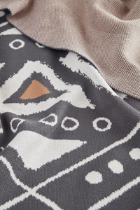 OEM Knitted Organic Jacquard <b>Throw</b> Blanket Manufacturer Custom Organic Cotton TV <b>Throw</b> Striped Solid Floral Geometric Four - Product Image 4