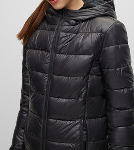 Manteau d'hiver long matelassé en coton camouflage imperméable et coupe-vent pour femmes, avec broderie tissée - Product Image 2