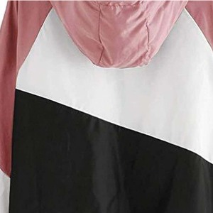 Femmes imperméable léger hiver polaire vestes respirant coupe-vent tissé tissu fermeture à glissière solide motif coton remplissage - Product Image 6