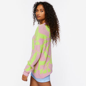 Suéter de Cuello Redondo de Lana Tejida Personalizado para Mujer 2024, Transpirable, Delgado, Estilo Urbano, para Otoño e Invierno, Uso en Exteriores, con Logotipo Frontal - Product Image 6