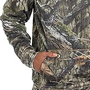 เสื้อฮู้ดดี้ล่าสัตว์สำหรับผู้ชาย ดีไซน์ทันสมัย สีพื้น สำหรับฤดูหนาว มีกระเป๋าหลายช่อง ระบายอากาศได้ดี ผลิตจากผ้าฝ้าย เหมาะสำหรับนักล่าสัตว์ - Product Image 4