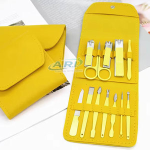 Kit de Manicura Profesional, Cortaúñas, Limas y Herramientas para Cutículas, Kit de Cuidado de Uñas Portátil con Estuche de Cuero - Product Image 6
