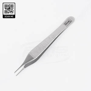 Pinzas Dentadas Adson de 125 mm, Pinzas Quirúrgicas Manuales de Acero Inoxidable Alemán, Pinzas de Disección para Cirugía Plástica y Dermatología - Product Image 1