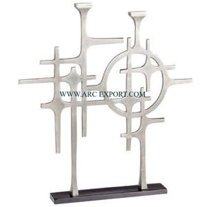 Table décorative de forme ronde en bois standard Accents de dessus de table Sculpture d'objet très exigeante Conception unique Sculpture de maison intérieure - Product Image 2