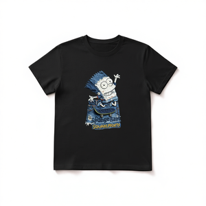 T-shirt Unisex 100% Cotone 210GSM Vestibilità Casual Oversize Stampa DTG Logo Frontale Abbigliamento Compresso - Product Image 2