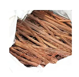 Rifornimento della fabbrica 99.99 purezza nudo isolamento cavo di rame filo rottami di rame per il prezzo di vendita per Kg Ton
