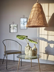 Couvercle de lampe jacinthe fait à la main jonc de mer bambou rotin suspension rustique pour Restaurant décoration de la maison ferme Vietnam eau - Product Image 2