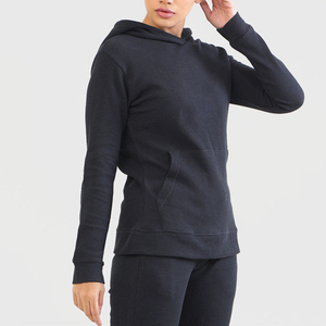 Sudadera con capucha de felpa francesa personalizada para mujer, de manga larga, holgada, informal, estilo urbano, ropa exterior para mujer - Product Image 4
