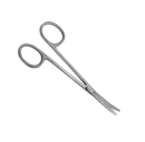 Tijera Manual para Estrabismo, Instrumento Quirúrgico Recto/Curvo, Mango de Anillo de Acero Inoxidable de 4-4,5 Pulgadas (10-11,5 Cm) - Product Image 5