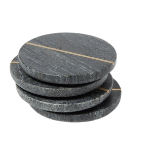 Premium Quality Round Shape Marble <b>Coaster</b> With Circumference <b>Gold</b> Low Price Smooth Finishing Use for Table Decor Wedding Party - Product Image 4