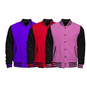Chaquetas Varsity al por Mayor de la Mejor Calidad, Estilo Holgado, Transpirables, con Logotipo Personalizado, Servicio OEM - Product Image 1