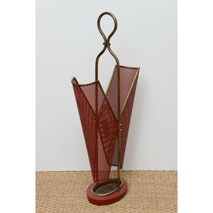 Porte-parapluie en fer métallique de forme ronde au design admirable Porte-parapluie d'entrée de bureau en fer massif de qualité supérieure Utilisation élégante - Product Image 3