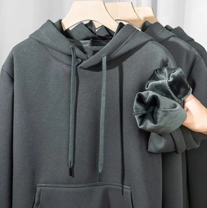 Sudadera con Capucha de Invierno 100% Algodón, Personalizada con Logotipo OEM, al por Mayor, Fabricante, 600g, Color Sólido, Corte Regular - Product Image 2