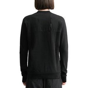 เสื้อสเวตเตอร์ลำลองมีฮู้ดของผู้ชายผ้าฝ้าย100% ถักฟอกสีทึบสไตล์ไฮสตรีทวินเทจแบบกำหนดเองสำหรับฤดูหนาว - Product Image 4