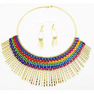Beadside Fusion Multicolor Gold Plated Necklace <b>Set</b> 1101402 Fashion Jewelry for <b>Women</b> - Product Image 1