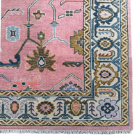 Handmade Modern Oushak Design Premium Hand Knotted Wool Carpets Area Rugs Non-Slip Washable Eco-Friendly Soft Comfortable
