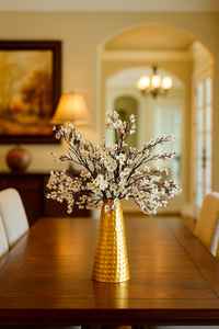 Vase à fleurs en métal martelé doré de luxe | Vase décoratif fait à la main pour la maison, l'hôtel et le centre de table - Product Image 5