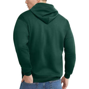 Sweat à capuche zippé personnalisé pour homme, en coton épais, respirant, séchage rapide, hiver, vente en gros, OEM - Product Image 2