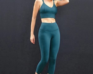 ชุดเล่นโยคะเข้ารูปของผู้หญิงชุดเล่นโยคะเลกกิ้งตาข่ายดีไซน์แบบกำหนดเองใหม่ - Product Image 6