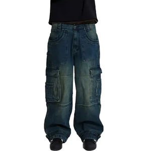 Jeans de Mezclilla Casuales para Hombre, Corte Regular, Jeans Ajustados con Bolsillos Cargo, Servicio OEM - Product Image 3