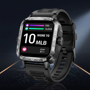 Montre connectée Rogbid ZW59, écran tactile IPS de 1,95 pouce, moniteur de fréquence cardiaque, montre de fitness, étanche IP68, bracelet en caoutchouc unisexe - Product Image 5