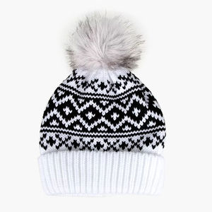 High Quality Custom Logo Beanie <b>Hat</b> for <b>Men</b> Women Winter <b>Hats</b> for Women <b>Men</b> Soft Warm Unisex Cuffed Jacquard Beanie Knitted Cap - Product Image 3