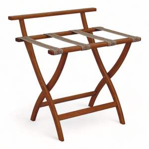 Porte-bagages décoratif en bois massif pour les auberges de charme avec un aspect classique et une finition lisse améliorant l'ambiance de la pièce - Product Image 1