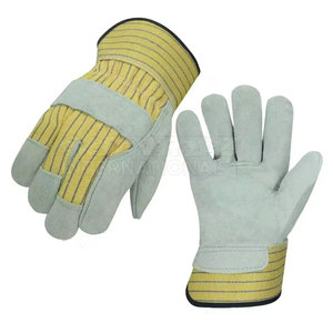Gants de gréeur robustes pour la construction industrielle Gants de travail en cuir gréeur taille adulte - Product Image 1
