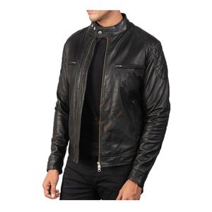 Ventes chaudes Nouvelles vestes en cuir pour hommes d'hiver Haute qualité Logo personnalisé Imperméable Coupe-vent Broderie sur le devant Design décontracté - Product Image 5