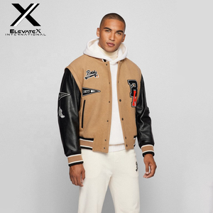 Servicio OEM, Chaqueta Varsity de Béisbol de Lona de Alta Calidad Personalizada para Hombre, Bordado con Letras, Transpirable, Reversible, Ecológica - Product Image 4