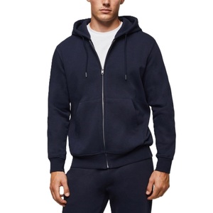 Sweat à capuche zippé pour homme en molleton 100% coton épais, personnalisé, de haute qualité, couleur unie, hiver, fabriqué au Bangladesh, écologique - Product Image 2