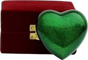 Approvisionnement en gros Urne souvenir en forme de cœur en aluminium de qualité supérieure de qualité supérieure 100% avec support Qualité largement utilisée Ame - Product Image 4